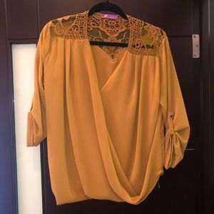 Mustard color top